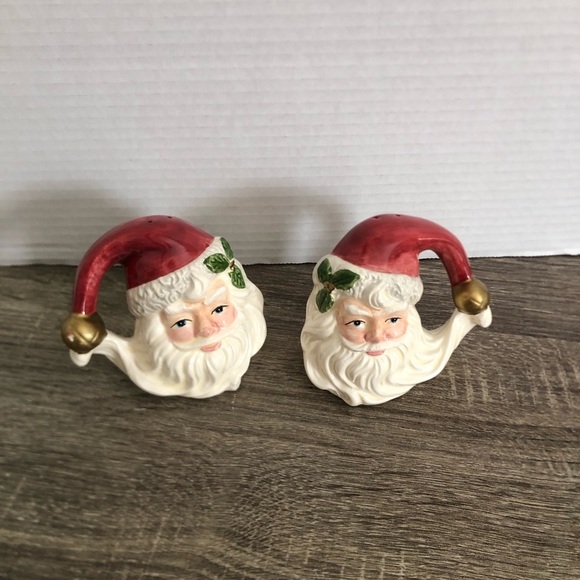 Vtg Fitz & Floyd Santa S&P Shakers - Picture 1 of 14